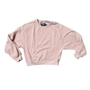 UGG Pink Brook Balloon Sleeve Crewneck Sweatshirt Size M Cozy Crewneck Soft